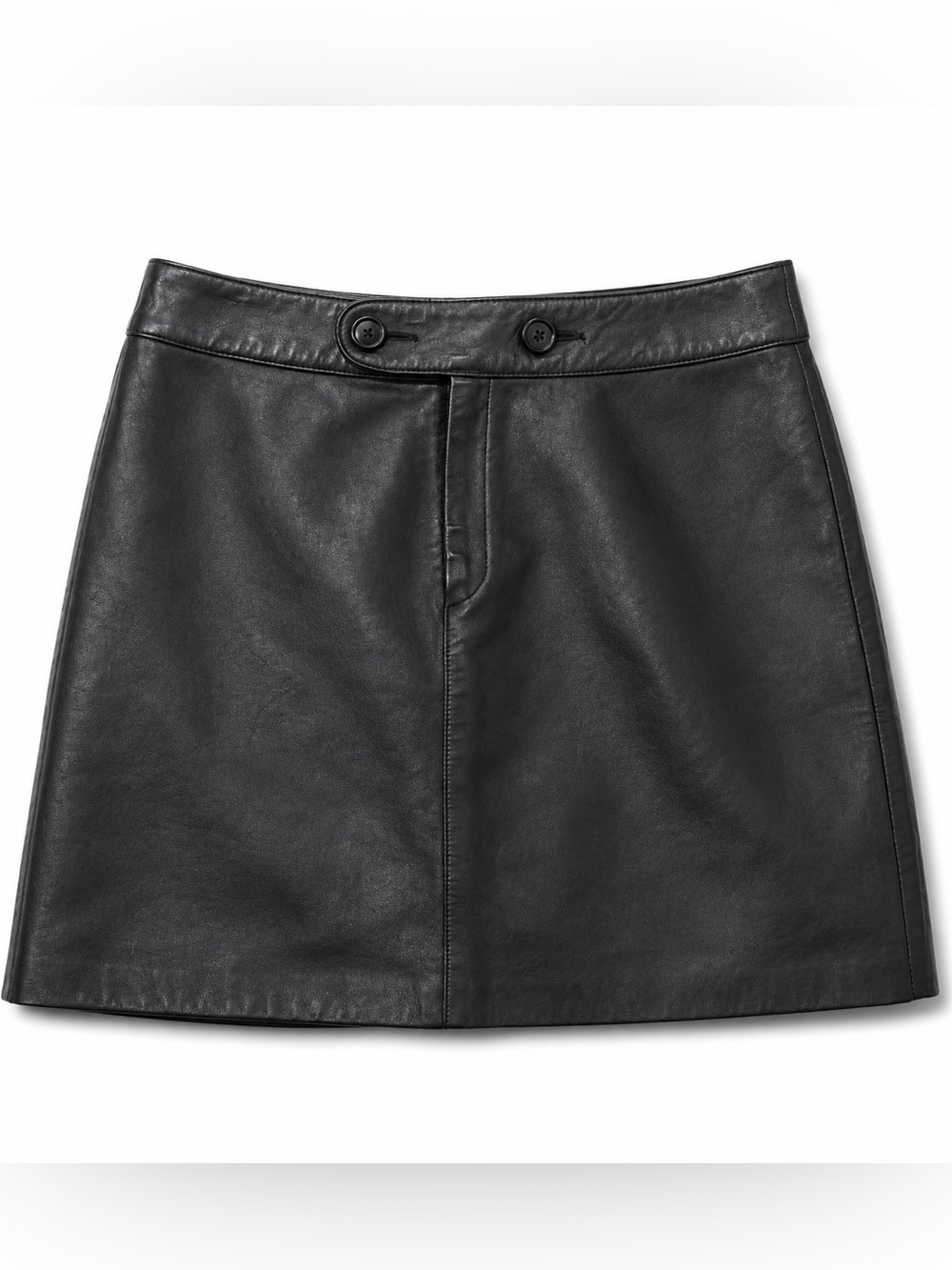 Vintage Banana Republic Black Leather Mini Skirt – Size 10
